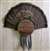 12 Gauge Turkey Fan Beard Plaque - Black Walnut