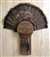 12 Gauge Turkey Fan Beard Plaque with Beard Plate - Black Walnut