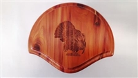 Cedar Turkey Fan Beard Mounting Kit with Laser Engraving - 01