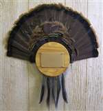 Turkey Fan Beard Plaque and Picture Kit  - Medium Oak Circle