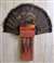 Shotgun Shell Turkey Fan Beard Plaque with Beard Plate - Cedar