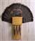 Shotgun Shell Turkey Fan Beard Plaque with Beard Plate  - Medium Oak