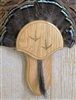 Medium Oak Turkey Fan Beard Mounting Kit with Carved Tracks - 02