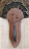 Black Walnut Turkey Fan Beard Mounting Kit with Carved Tracks - 03