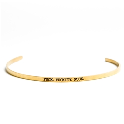 TRIPLE F Bangle (Gold)