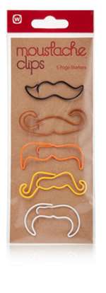 Moustache Paper Clips