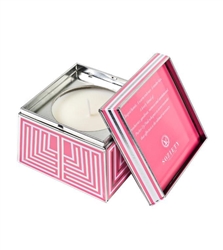 Soziety Pucker Up Pink Trapezoid Tin Candle