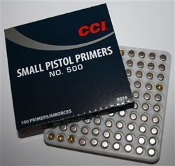 INNESCHI CCI 500 SMALL PISTOL PRIMERS 0014 (100pz)