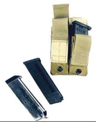 SO TECH BLOCS DOUBLE PISTOL MAG POUCH - COYOTE BROWN