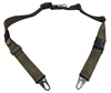 TAB GEAR Regular Sling (Fastex Buckles) with HK Hook swivel attachments Green