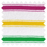 <B>ORDER#: CA-K2-P1C1</B> <BR>55% Hemp, 45% Organic Cotton Jersey  Fucia/Green/Yellow Stripes - Weight: 5 oz. Width: 72"