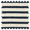 55% Hemp, 45% Organic Cotton Jersey Fabric, Navy Stripes