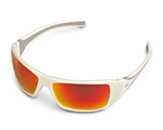 Stihl White Ice Glasses - Orange Mirror Lens