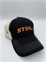 Black & White Cloth Back STIHL Cap