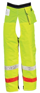 Pro Mark 9 Layer Zip Chaps - Hi-Visibility