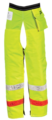 Pro Mark 9 Layer Zip Chaps - Hi-Visibility