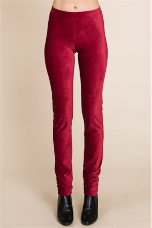 S10-1-3-BD1045-BURGUNDY CORDUROY LEGGINGS 1-2-2-1