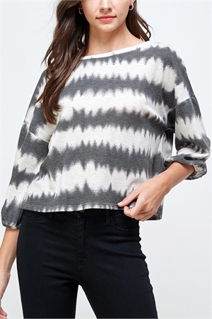 C88-A-3-T6118-LIGHT GREY/CHARCOAL CHEVRON THERMAL PRINT WITH BACK CRISS 2-2-2  (NOW $ 1.50 ONLY!)