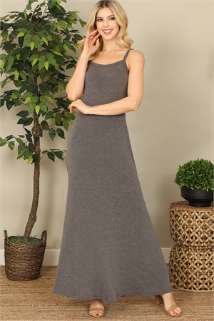 C80-A-2-D3998-CHARCOAL SPAGHETTI STRAP MAXI DRESS 2-2-2-2