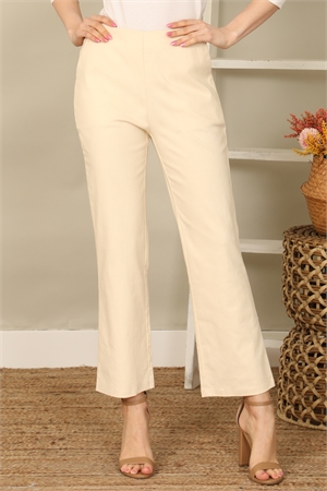 SA3-6-2-P7867-CREAM WIDE LEG CASUAL PANTS 1-2-2-1