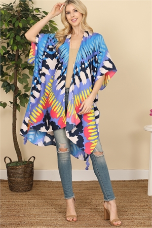 S17-4-1-HDF3182-ABSTRACT PRINT OPEN FRONT KIMONO/6PCS  (NOW $4.75 ONLY!)