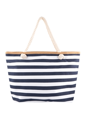 C-1-HDG1636DNV-1 - DARK NAVY JUMBO STRIPE BAG/1PC