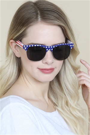 A3-1-1-P9133 - FLAG-USA WAYFARER STYLE SUNGLASSES/12PCS