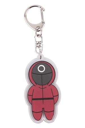 S21-4-3-SQ001-RD - 2.5" CHARACTER  "O"  KEYCHAIN-RED/6PCS