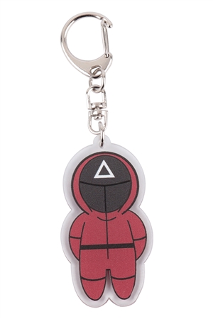 S22-5-3-SQ001-TRI - 2.5" CHARACTER "TRIANGLE" KEYCHAIN-RED/6PCS