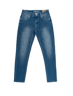 Ladies Medium Wash Basic Skinny Jeans