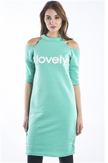 Ladies Cold Shoulder Mini Dress