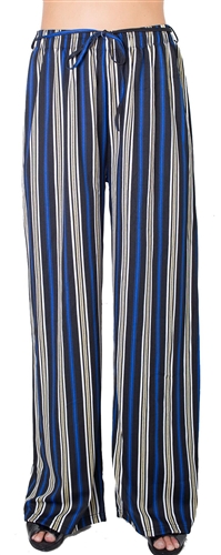 Ladies Striped Palazzo Pants