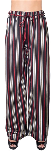 Ladies Striped Palazzo Pants