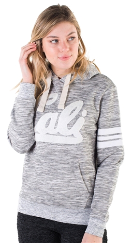 Women's Space Dye, Pullover Hoodie with "Cali" Print