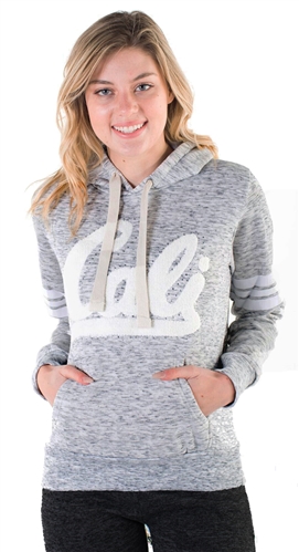 Women's Space Dye, Pullover Hoodie with "Cali" Print