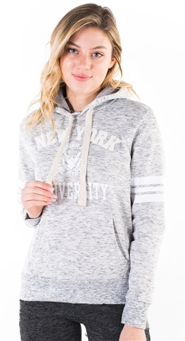 Women's Space Dye, Pullover Hoodie with "New York University" Print