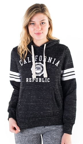 Women's Space Dye, Pullover Hoodie with "California Republic" Print