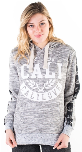 Women's Space Dye, Pullover Hoodie with "New York University" Print and Side Tape Details/