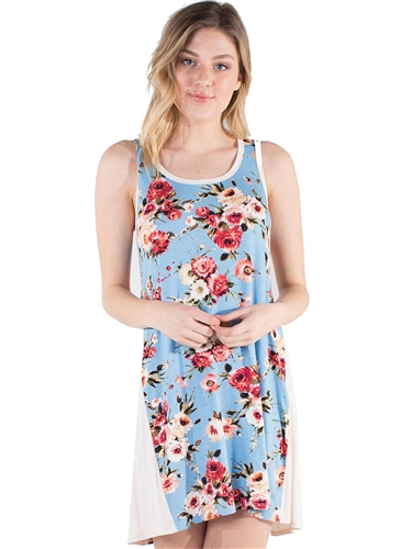 Women's Eyeshadow Sleeveless Mini  Semi High-Low Dress