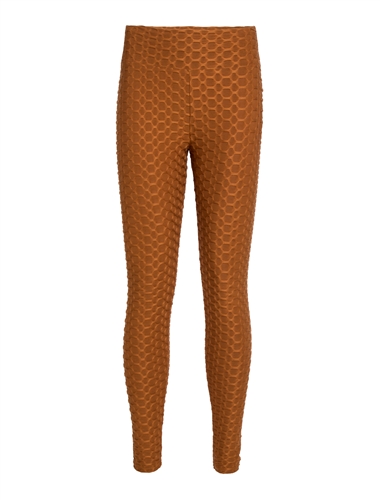 Women's Honeycomb Ruched Leggings with Pockets