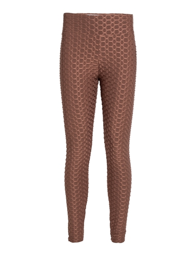 Women's Honeycomb Ruched Leggings with Pockets