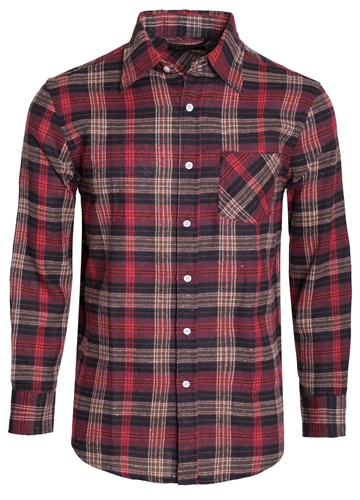 Men's Plaid Button Down Casual Long Sleeve