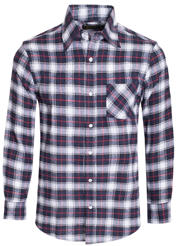 Men's Plaid Button Down Casual Long Sleeve