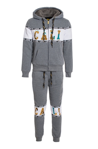 Women's Faux Sherpa Lined Hoodie and Jogger Set