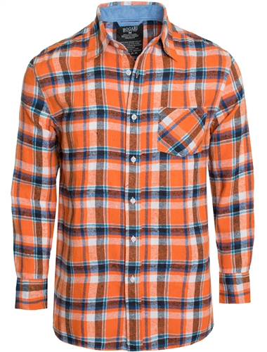 Men's Plaid Button Down Casual Long Sleeve