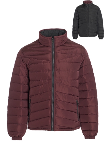 Men's Plus Size Quilted Reversible Puffer Jacket