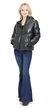 Faux Leather Effect Puffer Jacket w/ Adjustable Hood Long Sleeve Finishing w/ Elastic Live Side Pockets Button Finishing w/ Elastic Front Closure w/ Zipper. Chic & Timeless Cool Weather Look