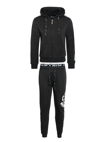 Women's Faux Sherpa-Lined Zip-Up Hoodie and Joggers Set