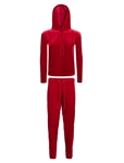 Women's Velour Long Sleeve Hoodie and Pants Set