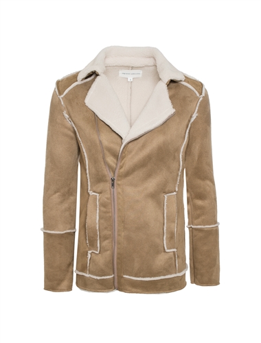 Women's Faux Suede Biker Style Jacket